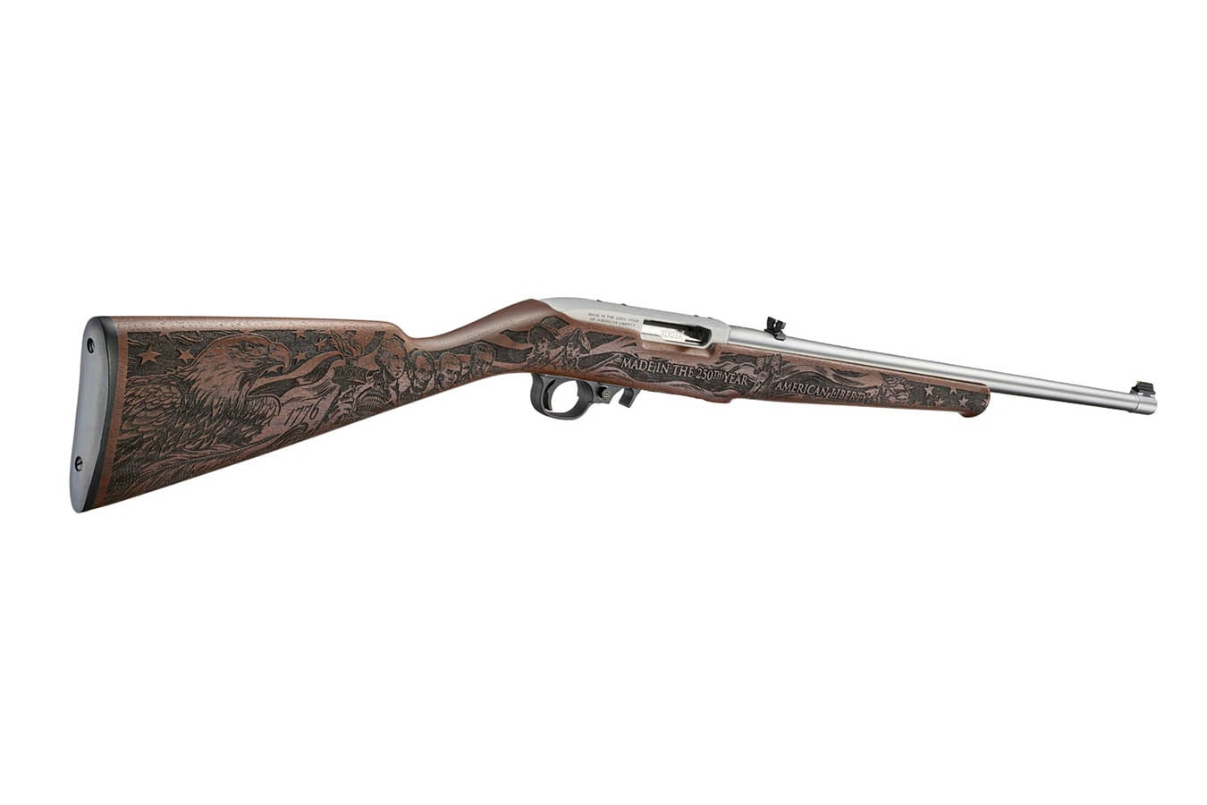 Ruger 10/22 250th Anniversary 22LR Semi-Auto Rifle with Engraved Walnut Stock