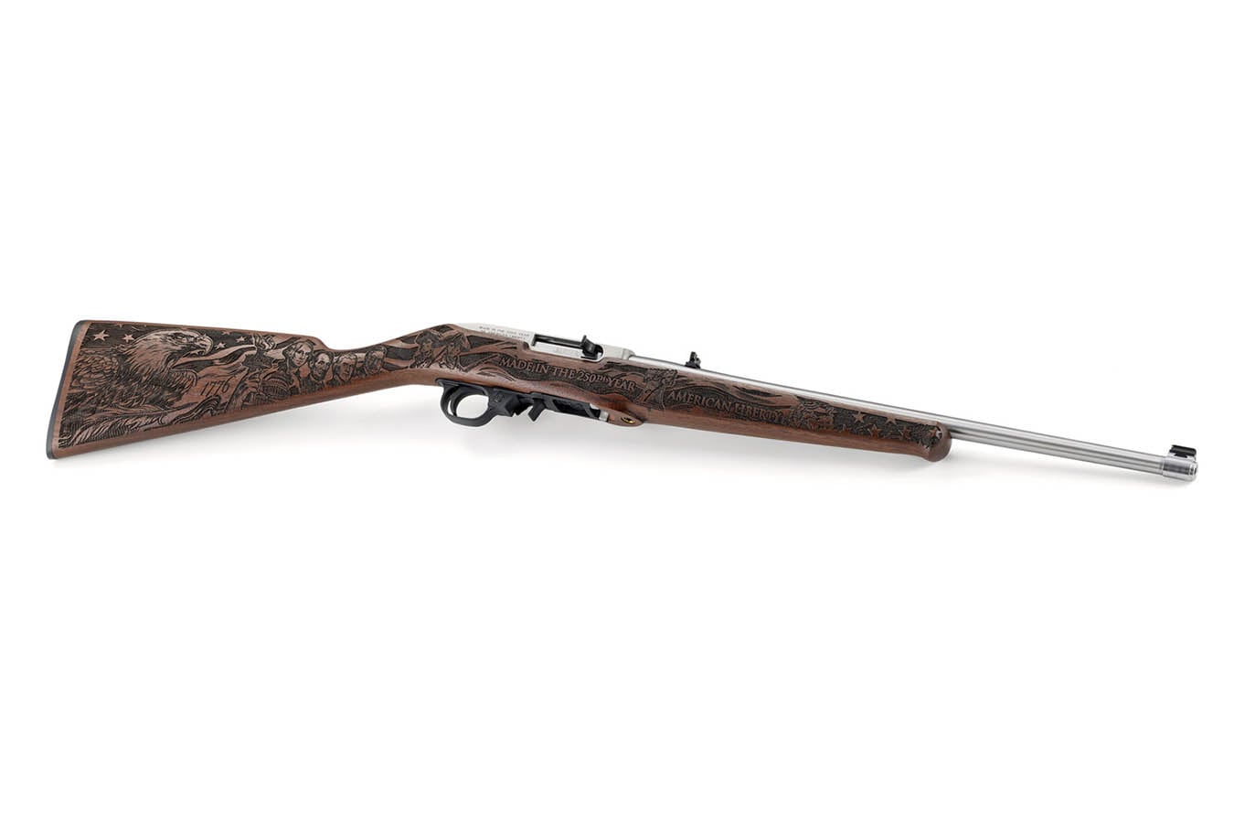 Ruger 10/22 250th Anniversary 22LR Semi-Auto Rifle with Engraved Walnut Stock