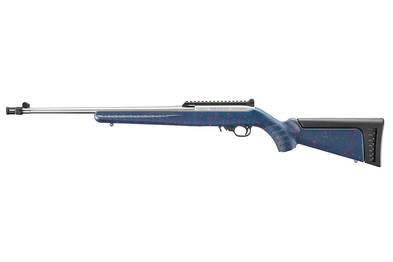 RUGER 10/22 250th Anniversary 22LR Semi-Auto Rifle with Liberty Synthetic Stock and Stainless Threaded Barrel