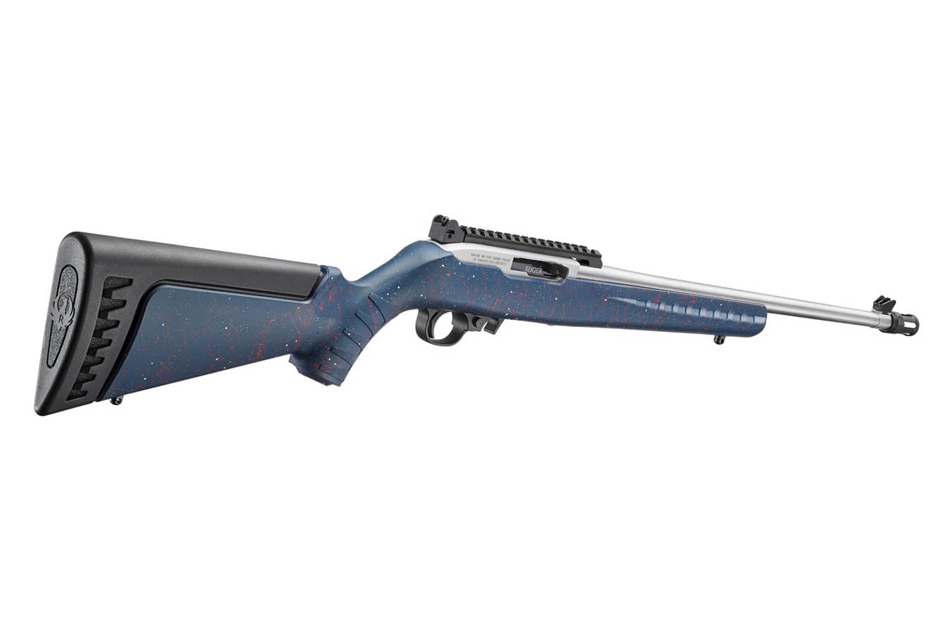RUGER 10/22 250th Anniversary 22LR Semi-Auto Rifle with Liberty Synthetic Stock and Stainless Threaded Barrel