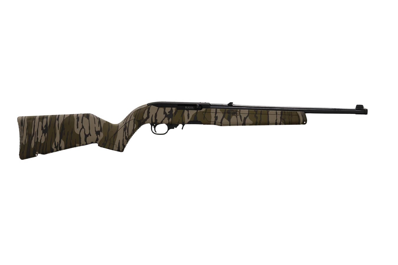 Ruger 10/22 22LR Semi-Auto Rifle with Mossy Oak Bottomland Camo Finish