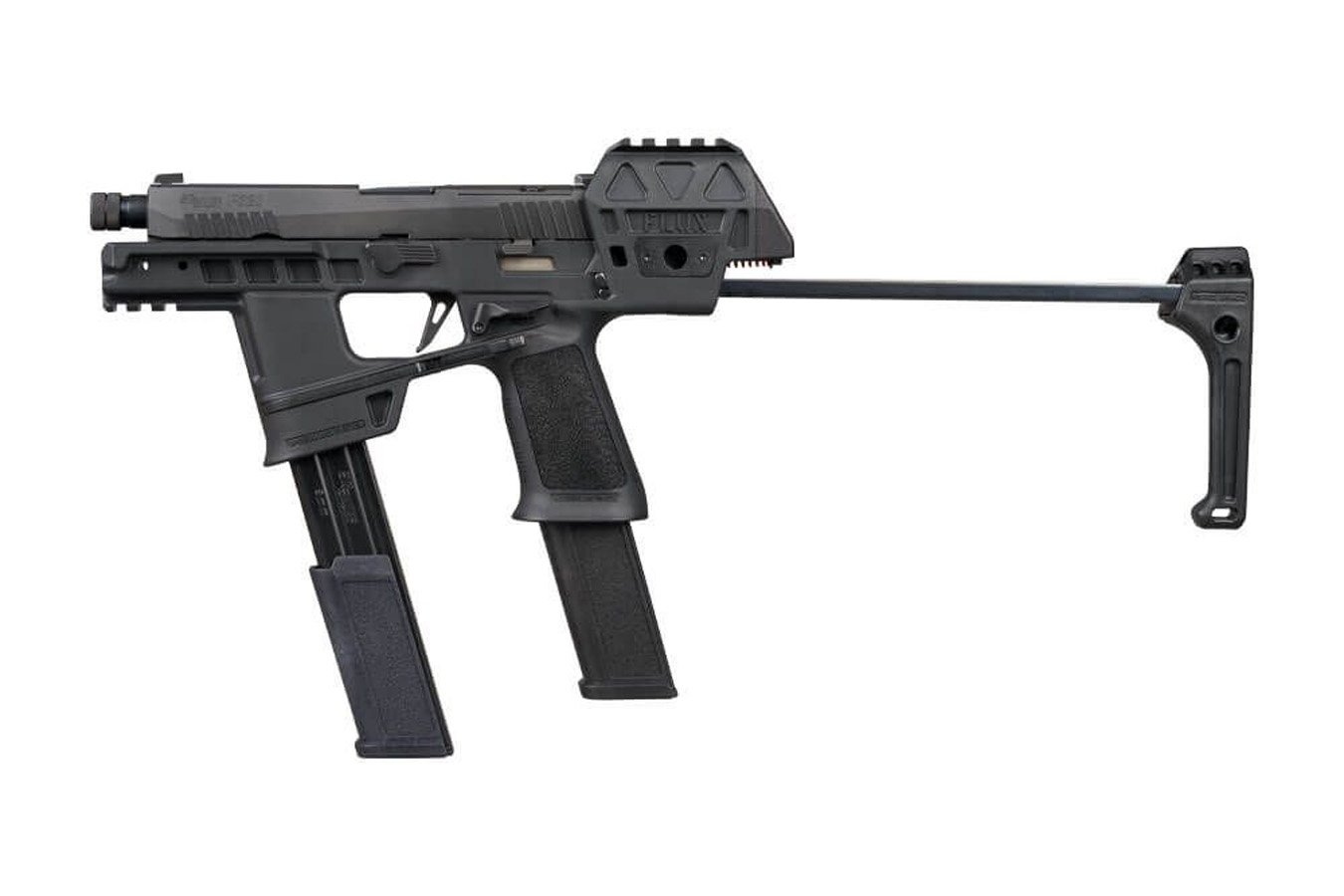 Sig Sauer P320-FLUX Tacops 9mm Pistol with Rapid Deploying Stabilizing Brace and Four Total Magazines