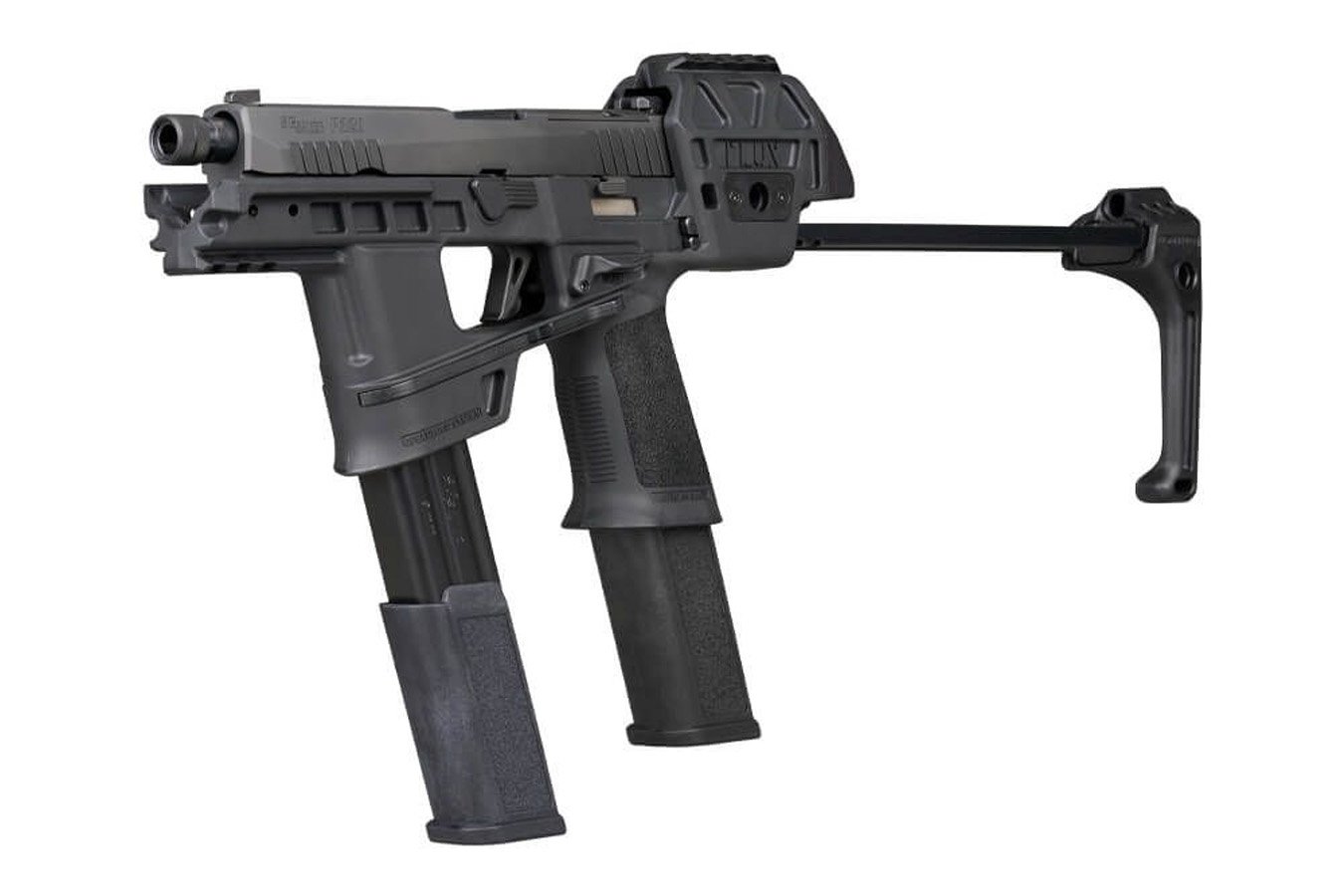 Sig Sauer P320-FLUX Tacops 9mm Pistol with Rapid Deploying Stabilizing Brace and Four Total Magazines