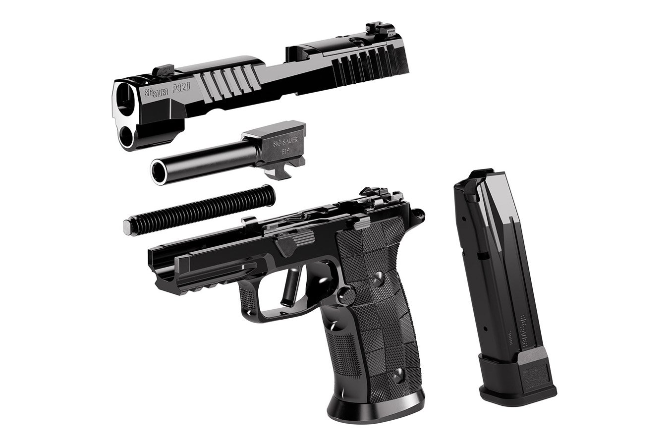 SIG SAUER P320-SXG Reserve Collection 9mm Optic Ready Pistol with High Polish Finish