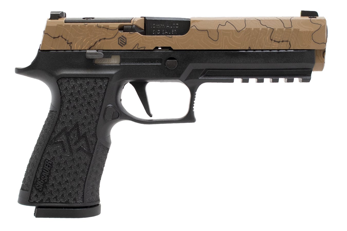 SIG SAUER P320-XTEN Endure 10mm Optic Ready Pistol with Topographic Cerakote Slide