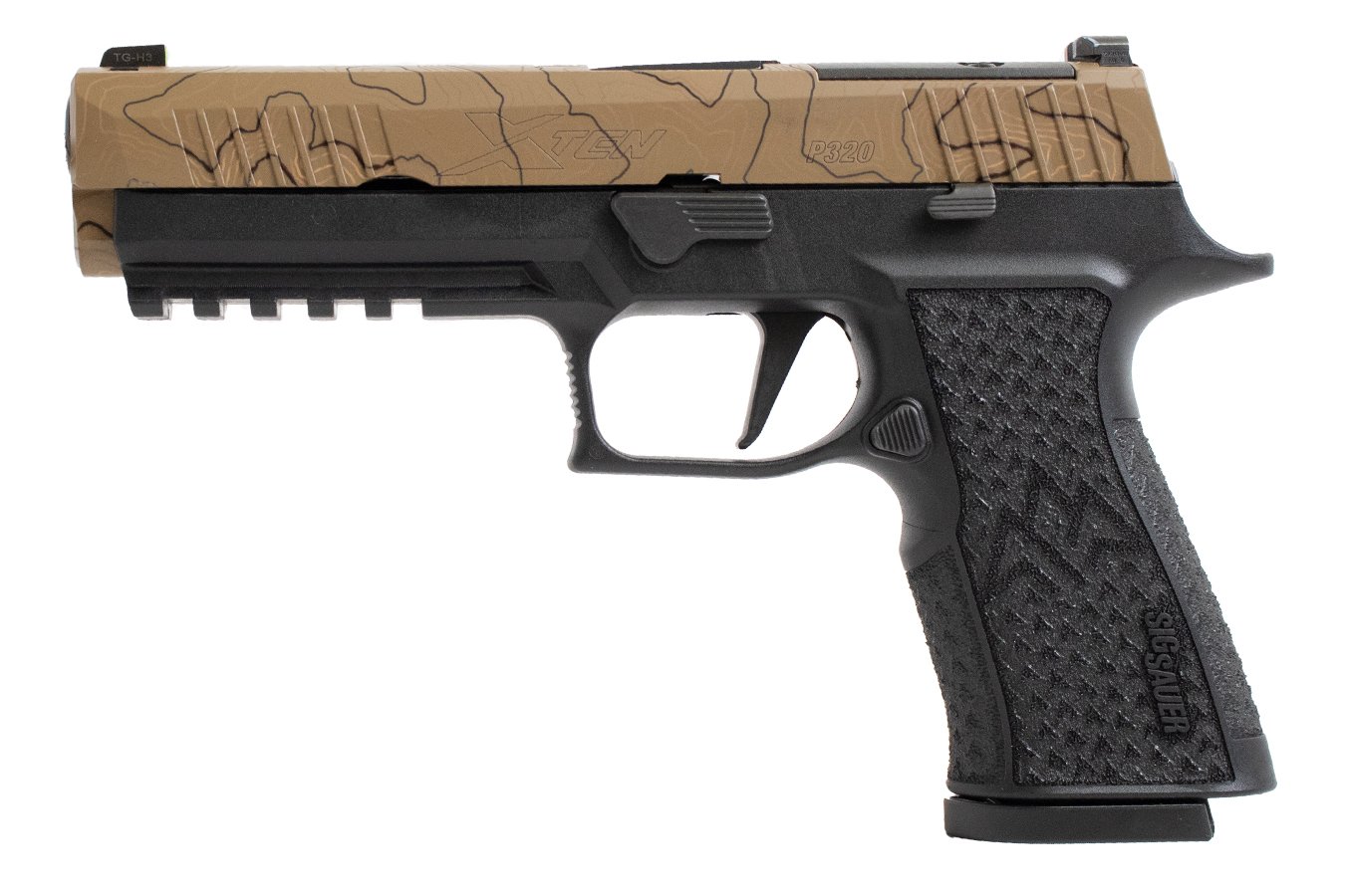 SIG SAUER P320-XTEN Endure 10mm Optic Ready Pistol with Topographic Cerakote Slide