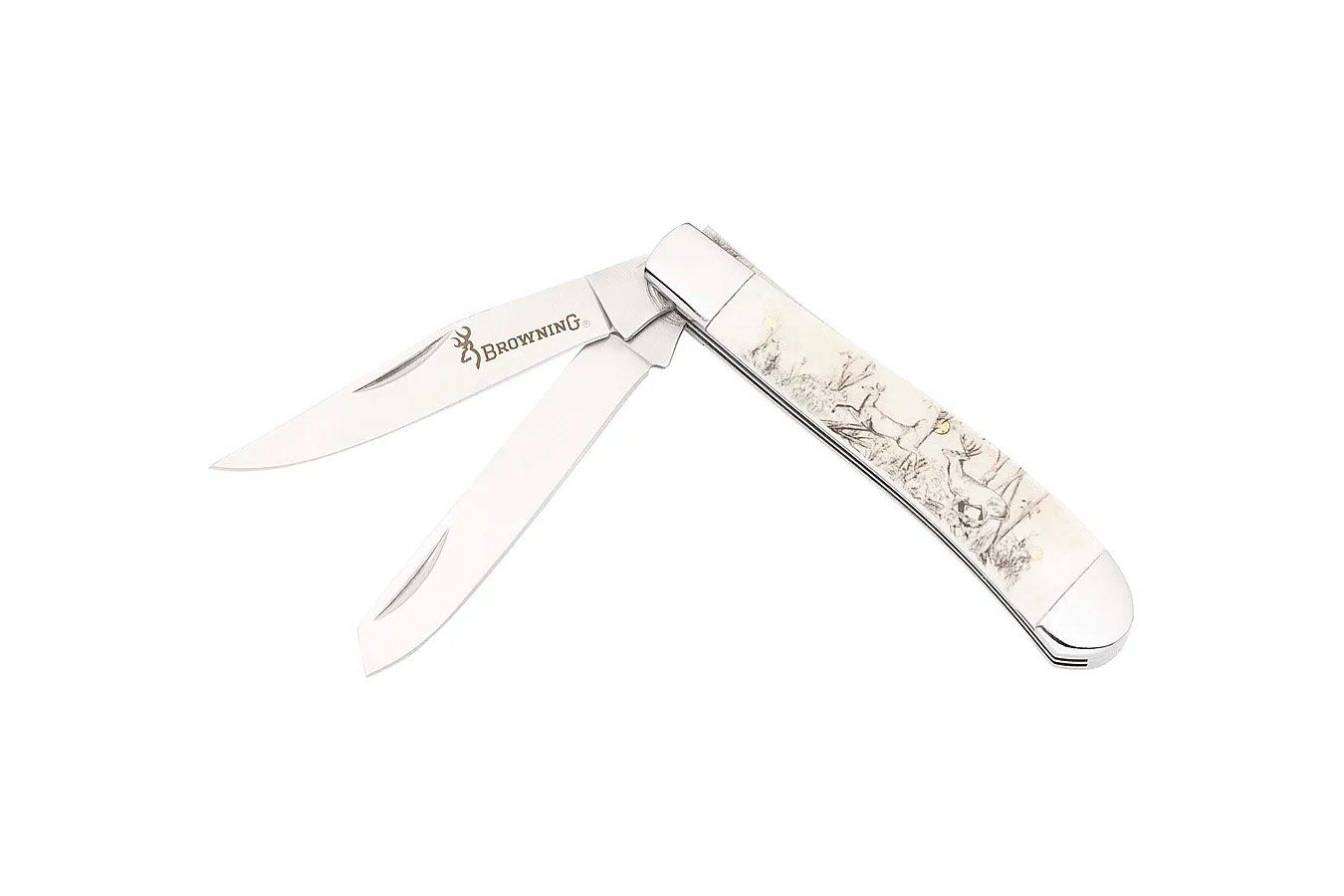 Browning Accessories Whitetail Trapper Natural Bone Folding Knife