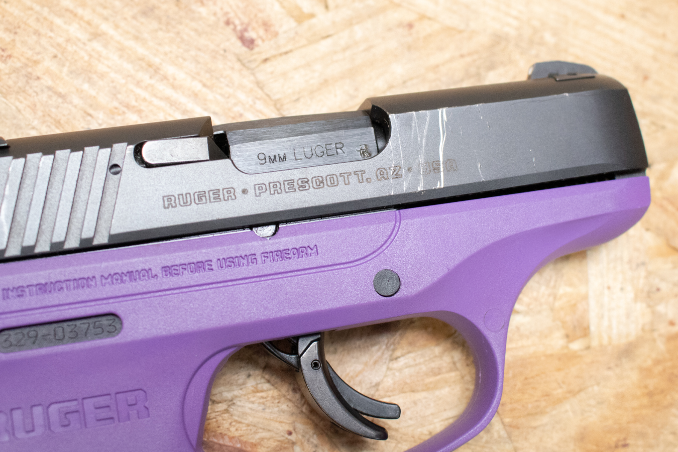 RUGER LC9S 9mm Police Trade-In Pistol with Purple Frame