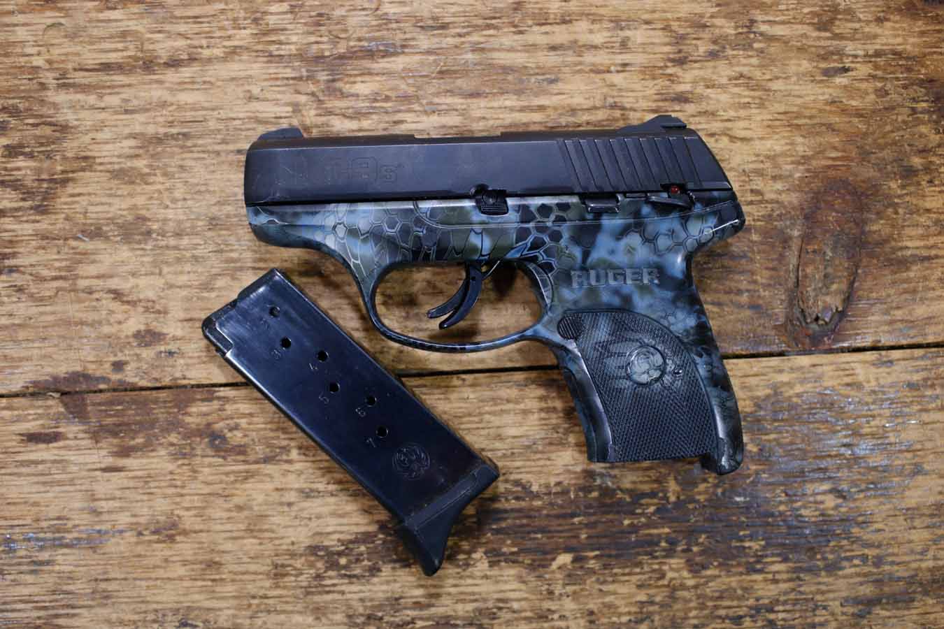 RUGER LC9s 9mm Police Trade-In Pistol with Blue Kryptek Frame