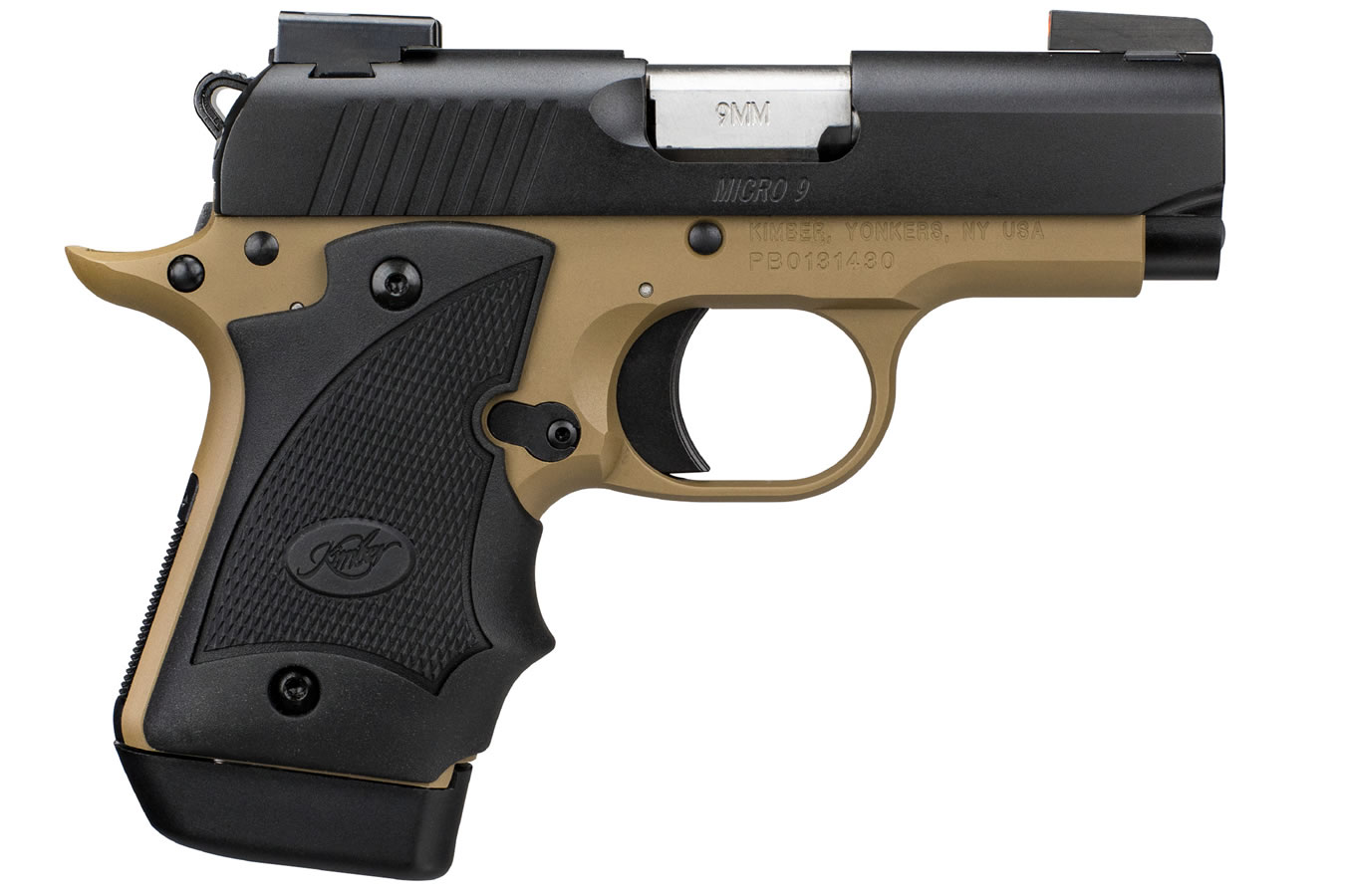 Kimber Micro 9 Desert Night (DN) 9mm Carry Conceal Pistol with TruGlo