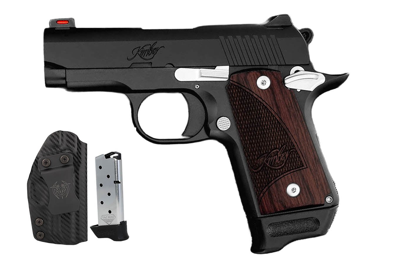 Kimber Micro 9 RTC-K Bundle Micro Frame 9mm Luger Pistol with Rosewood Grips