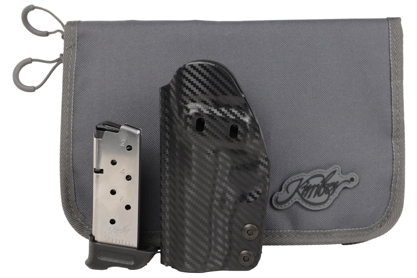 Kimber Micro 9 Shadow Ghost RTC-K Bundle Micro Frame 9mm Luger Pistol with Black/Gray G10 Grips