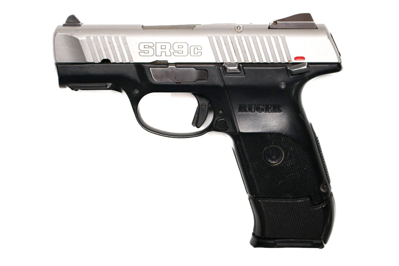 RUGER SR9C 9mm Police Trade-In Pistol with Stainless Slide