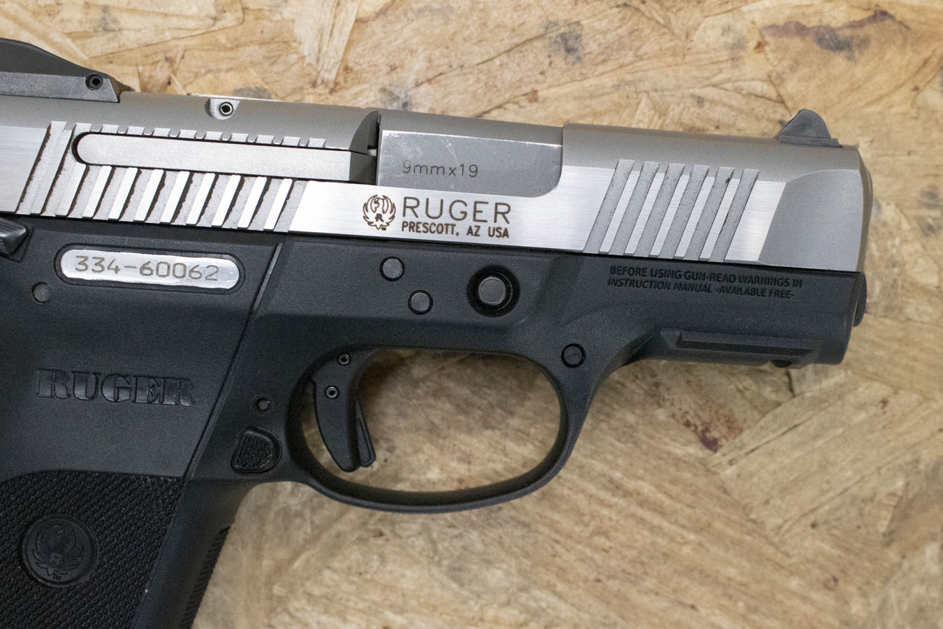 RUGER SR9C 9mm Police Trade-In Pistol with Two-Tone Finish