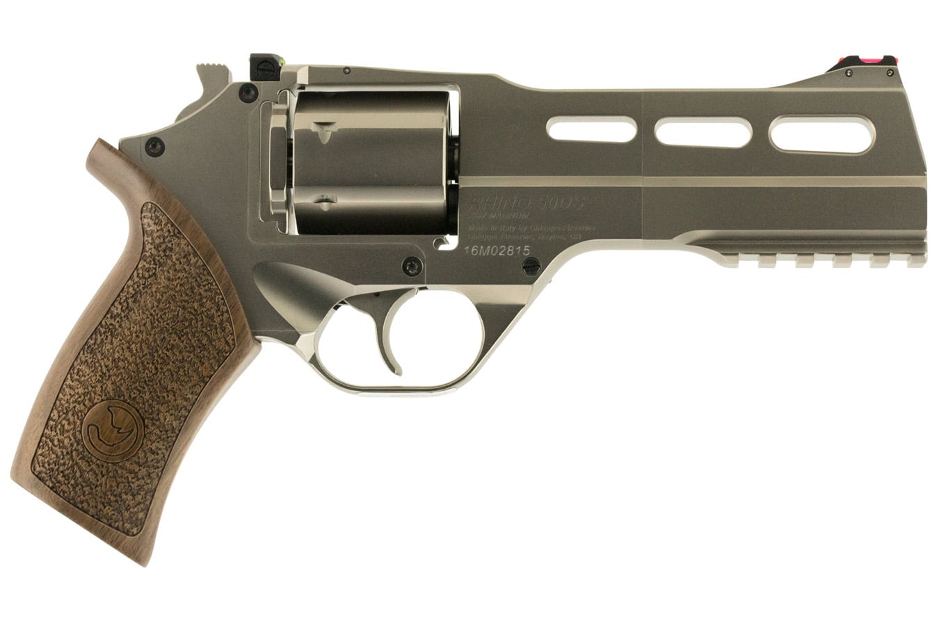 CHIAPPA Rhino 50DS .357 Magnum DA/SA Revolver with Nickel Finish