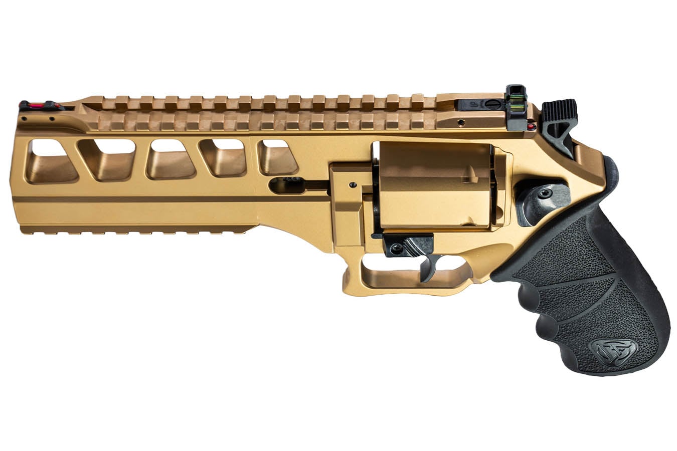 CHIAPPA Rhino L Frame 60DS 44 Magnum DA/SA Revolver with Gold Finish