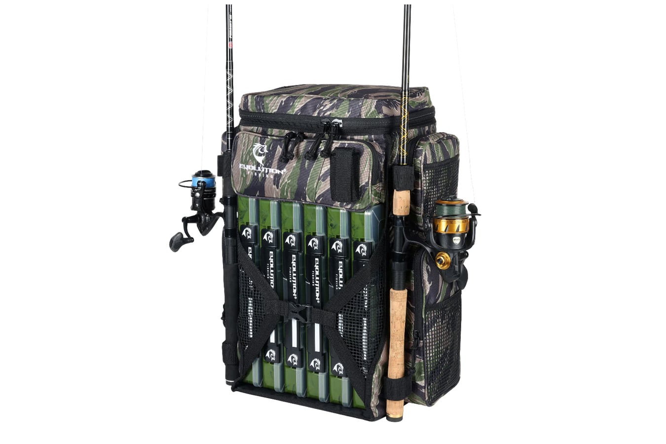 Evolution Outdoors Drift Series 3700 Tackle Backpack (Tiger Stripe)