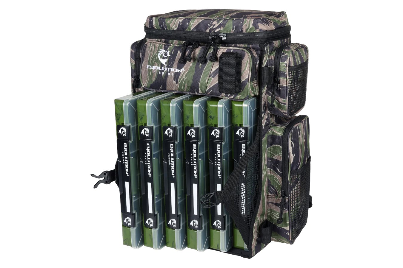 Evolution Outdoors Drift Series 3700 Tackle Backpack (Tiger Stripe)