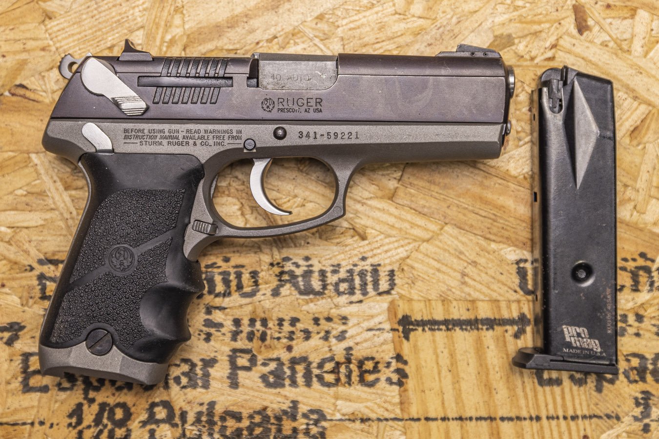 RUGER P94 40 S&W Police Trade-In Pistol