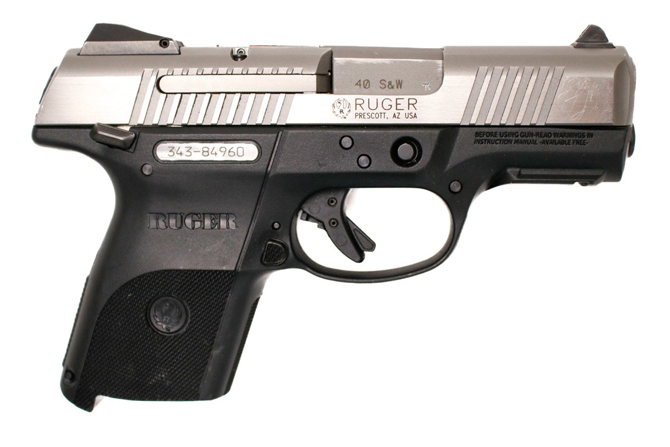 RUGER SR40C 40 S&W Used Police Trade-In Pistol