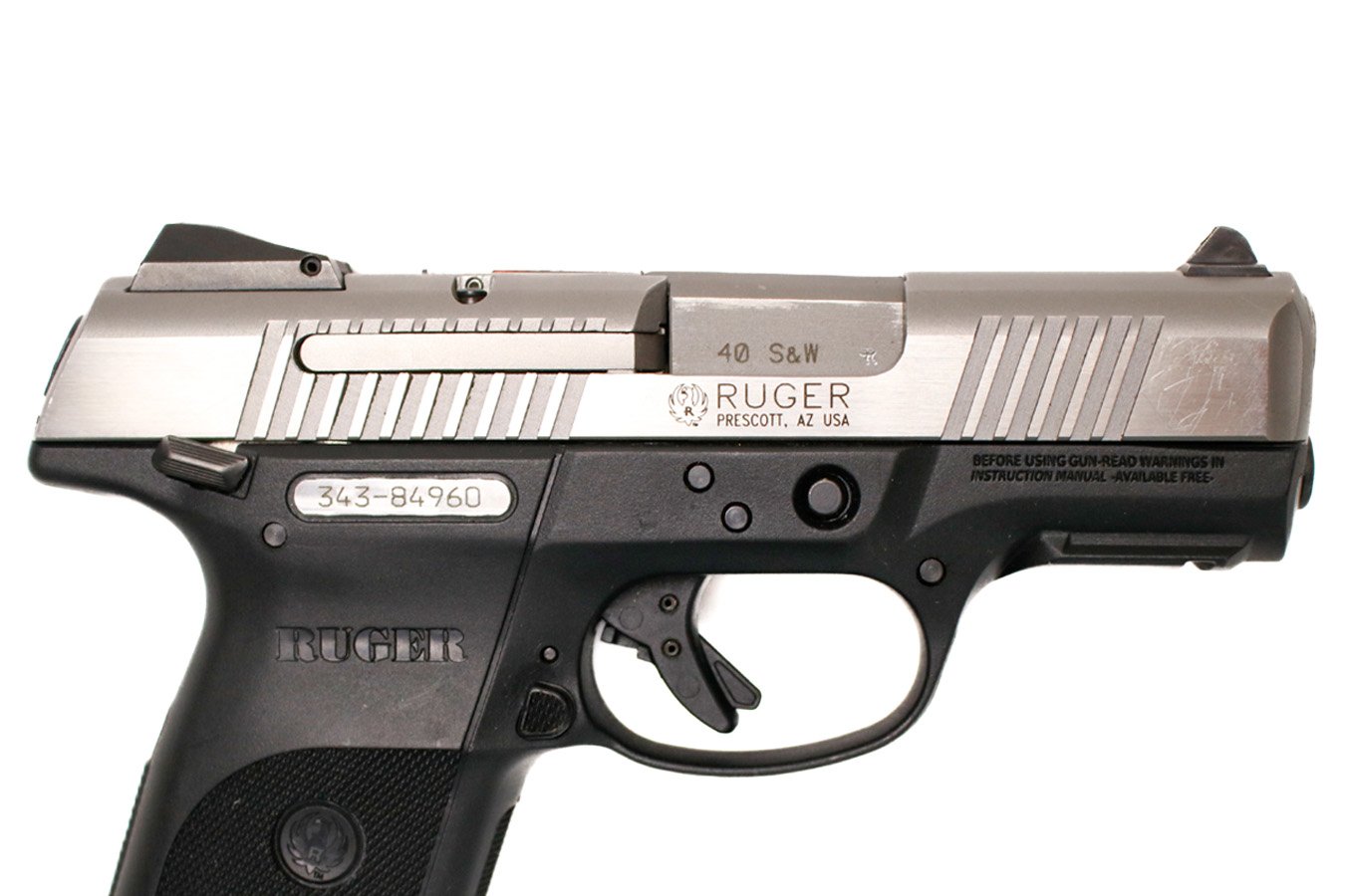 RUGER SR40C 40 S&W Used Police Trade-In Pistol