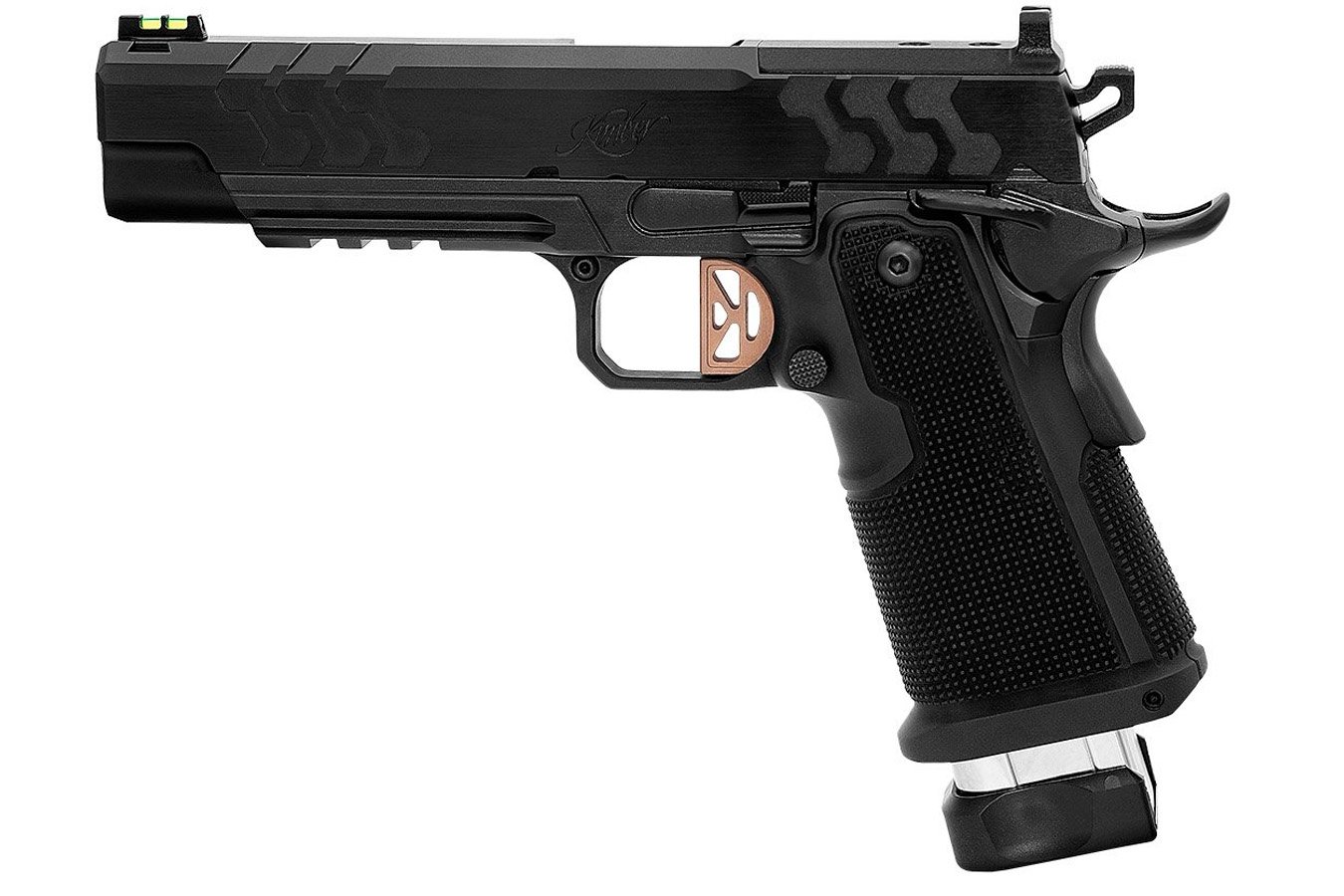 KIMBER 2K11 9mm Optic Ready Pistol with Coyote PVD Fluted Barrel and Black Steel Frame