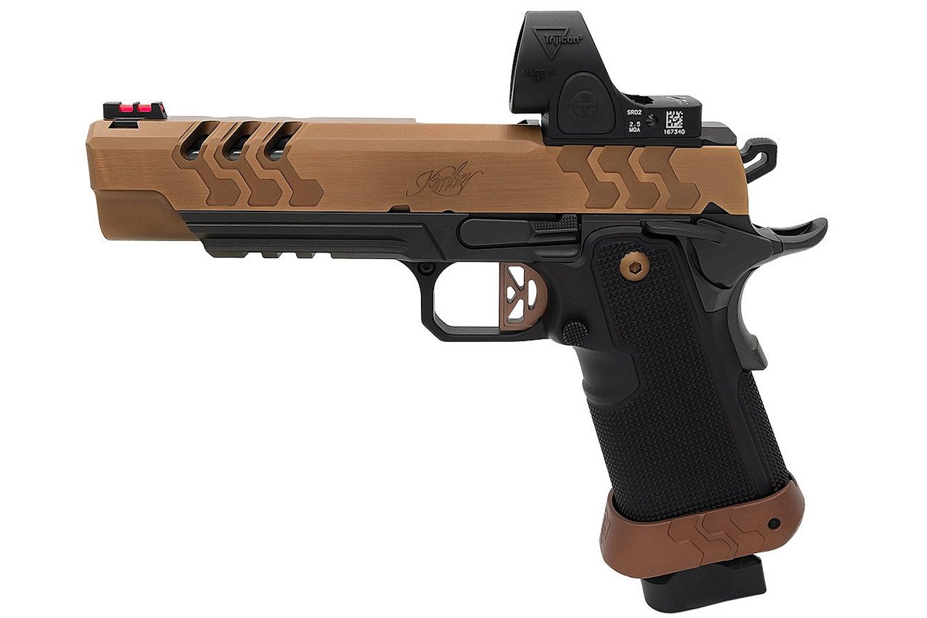 KIMBER 2K11 Target 9mm Pistol with Trijicon SRO optic, Coyote Slide and Black Frame