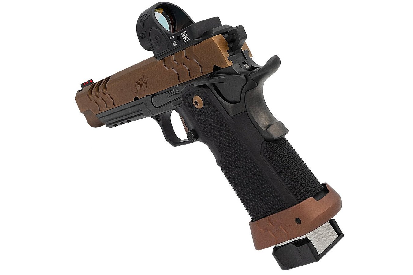 KIMBER 2K11 Target 9mm Pistol with Trijicon SRO optic, Coyote Slide and Black Frame