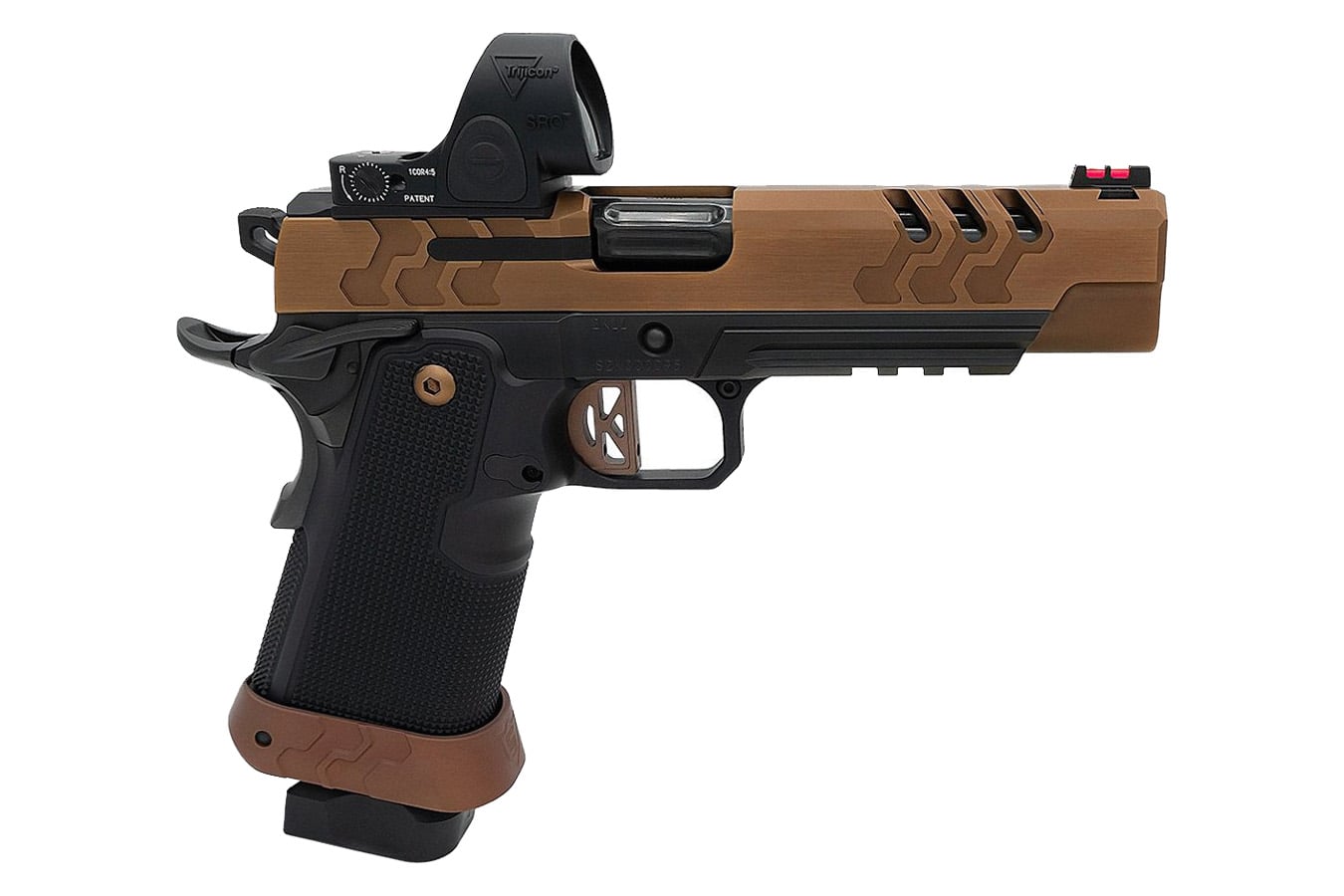 KIMBER 2K11 Target 9mm Pistol with Trijicon SRO optic, Coyote Slide and Black Frame