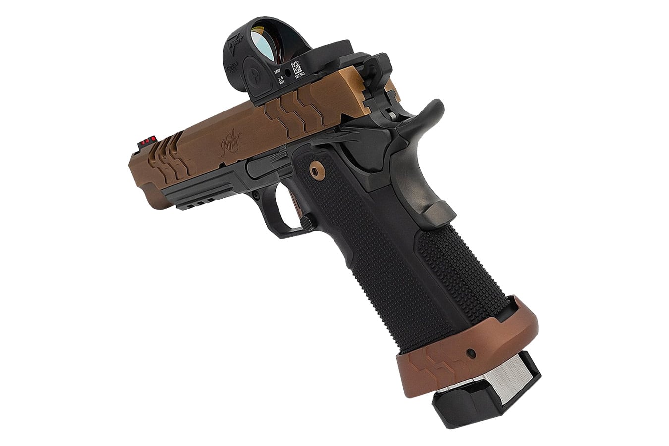 KIMBER 2K11 Target 9mm Pistol with Trijicon SRO optic, Coyote Slide and Black Frame