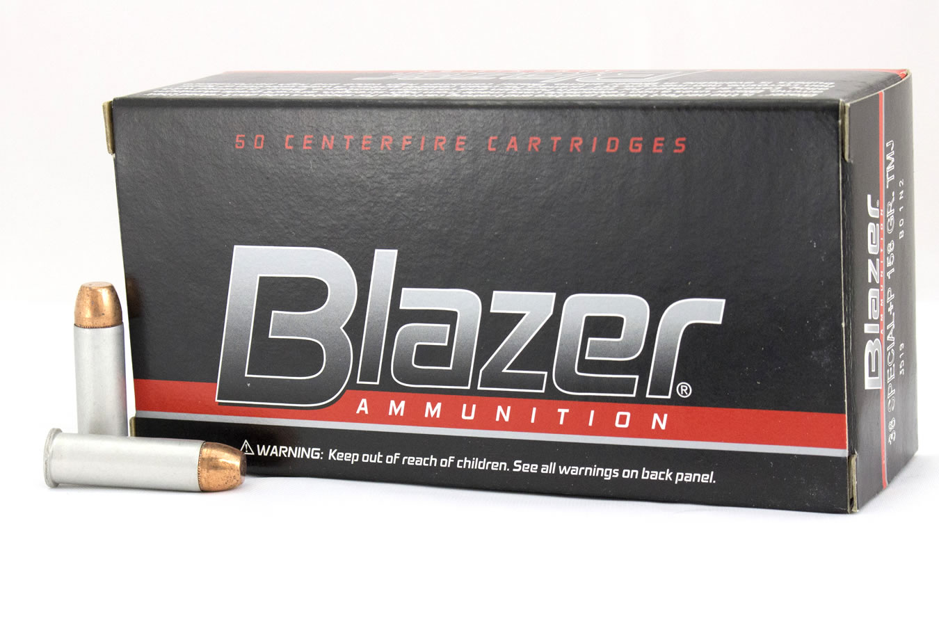 CCI AMMUNITION 38 Special+P 158 gr TMJ Blazer Aluminum Police Trade Ammo 50/Box