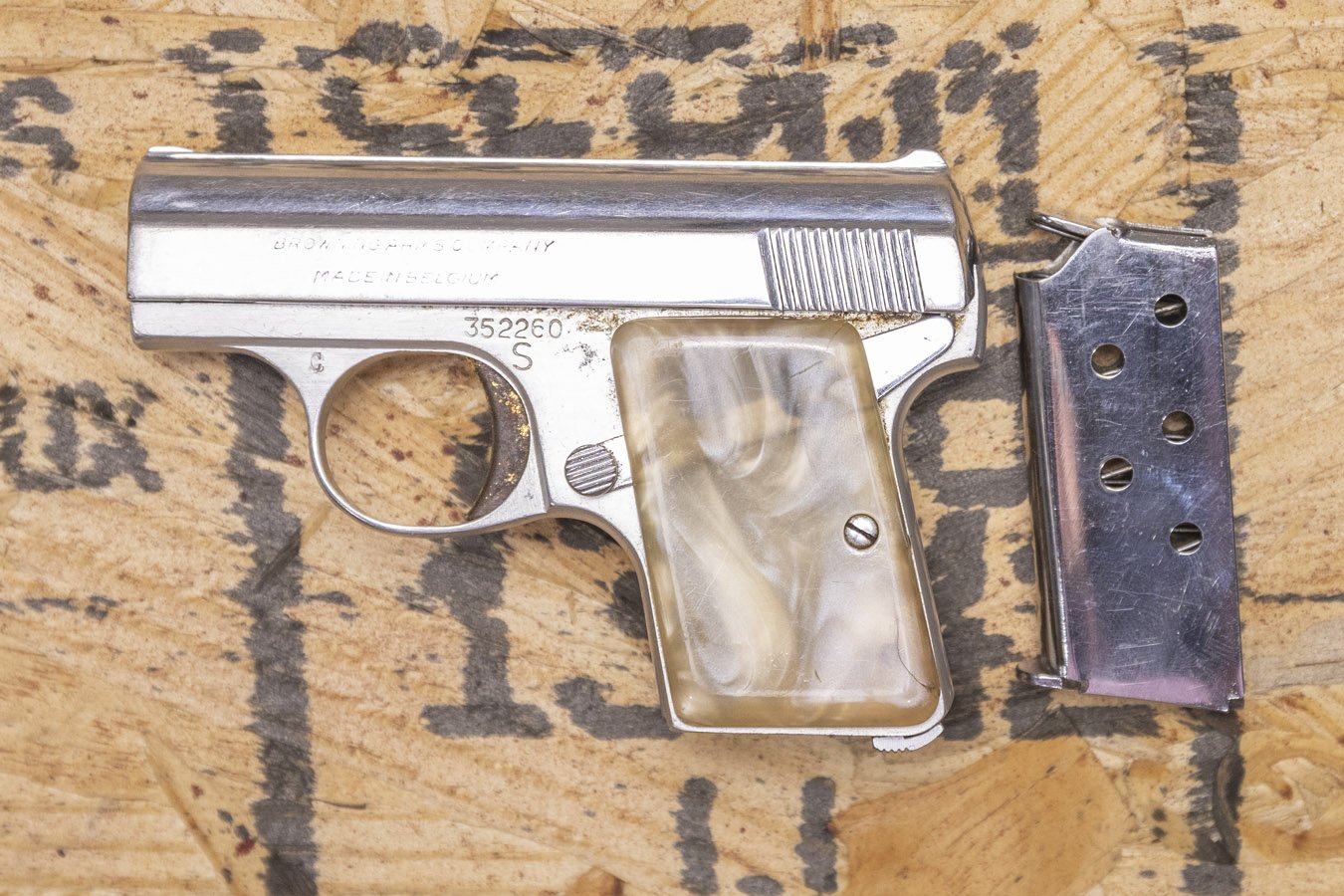 BROWNING FIREARMS FN Baby Browning 25 ACP Police Trade-In Pistol 