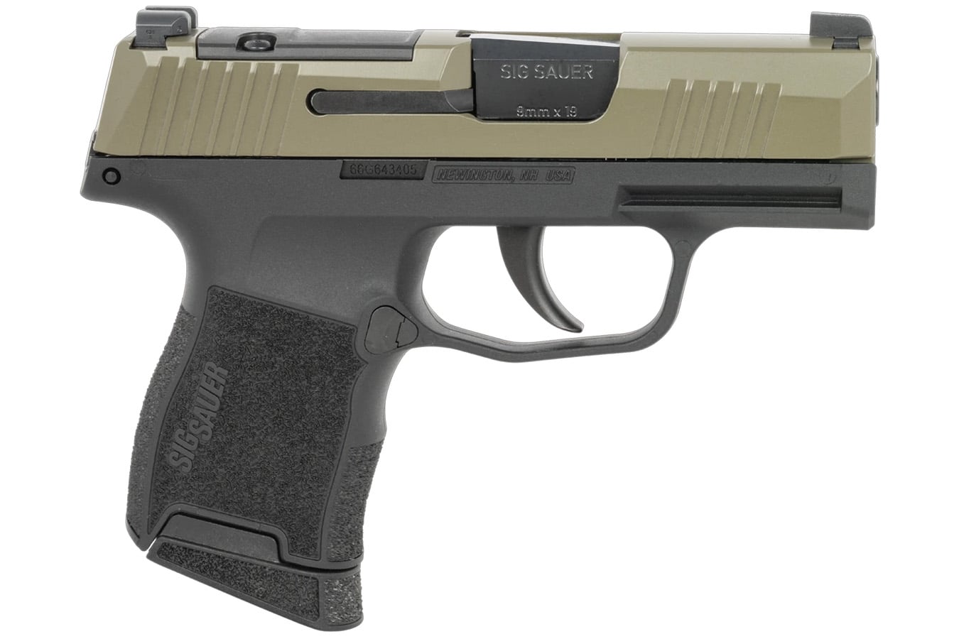 SIG SAUER P365 Micro Compact 9mm Striker-Fired Pistol with Moss Green Optic Ready Slide