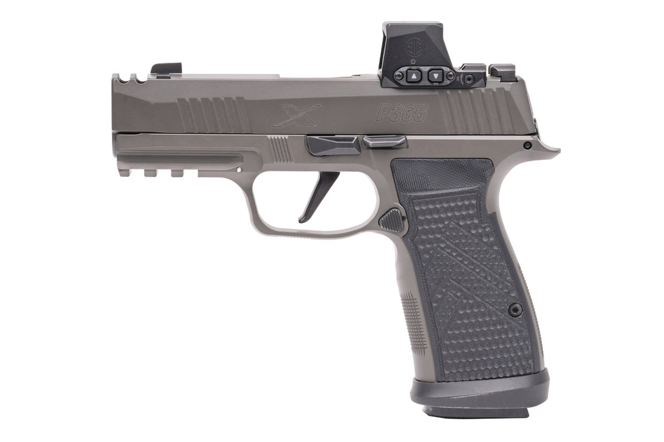 SIG SAUER P365-AXG Legion 9mm Pistol with ROMEOX Compact Red Dot Legion Gray Cerakote Finish