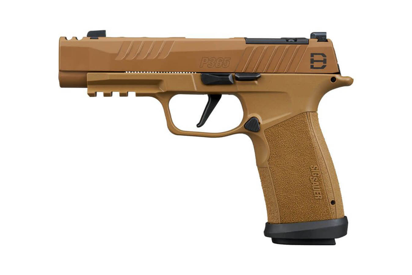 SIG SAUER P365-XF DH3 9mm Optic Ready Pistol with Compensated Slide and Coyote Cerakote Finish