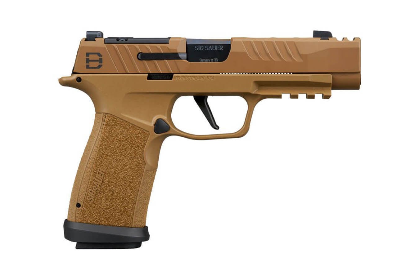 SIG SAUER P365-XF DH3 9mm Optic Ready Pistol with Compensated Slide and Coyote Cerakote Finish