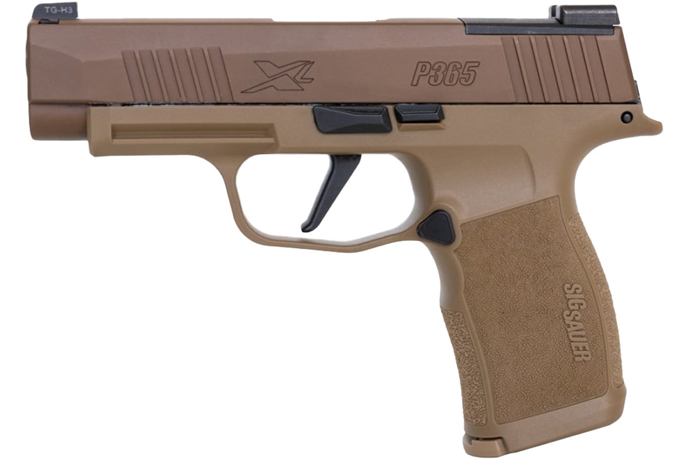 Sig Sauer P365 XL 2A 9mm Optic Ready Semi-Auto Pistol with Coyote Finish, Challenge Coin a