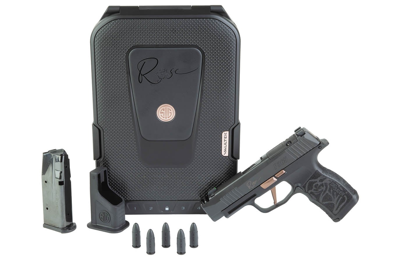 SIG SAUER P365-XL Rose Comp 9mm Optic Ready Pistol with Vaultek LifePod Pistol Safe