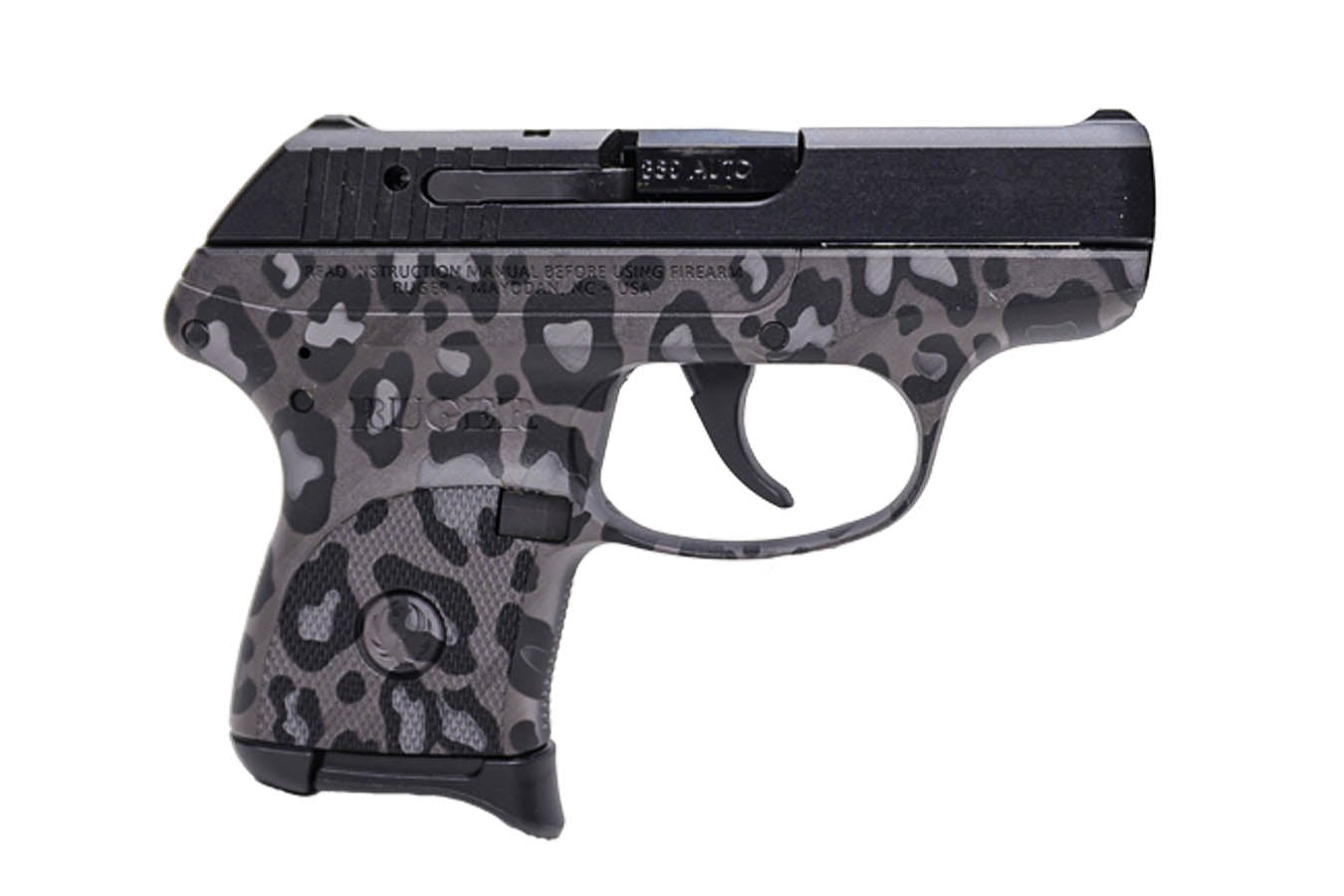 RUGER LCP 380 ACP Carry Conceal Pistol with Snow Leopard Print Finish