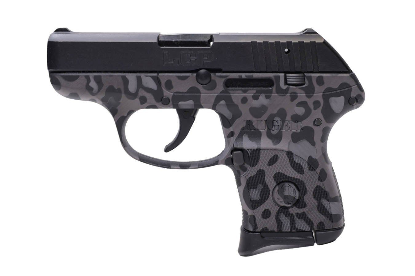 RUGER LCP 380 ACP Carry Conceal Pistol with Snow Leopard Print Finish