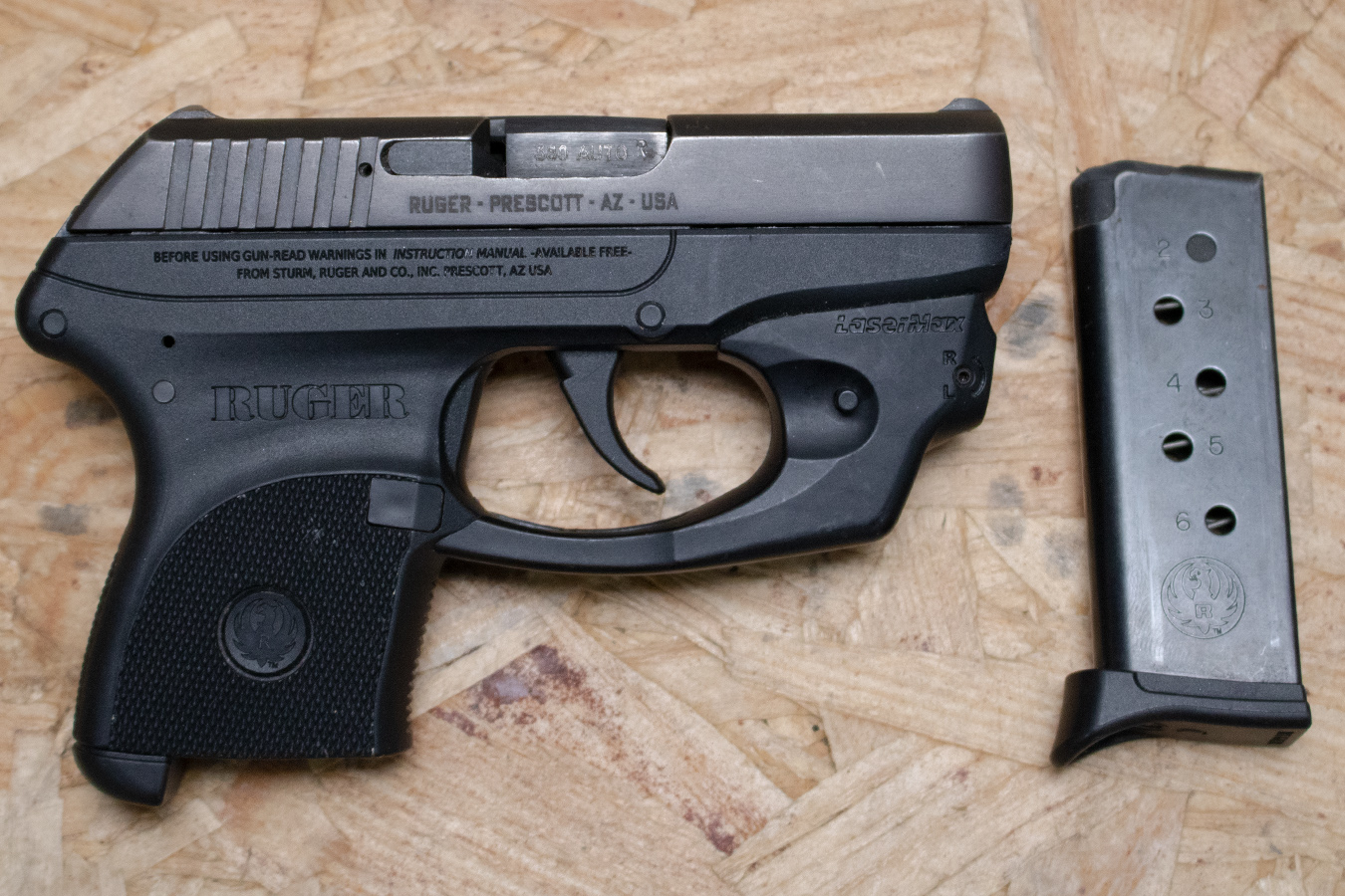 RUGER LCP 380 ACP Police Trade-In Pistol with Laser