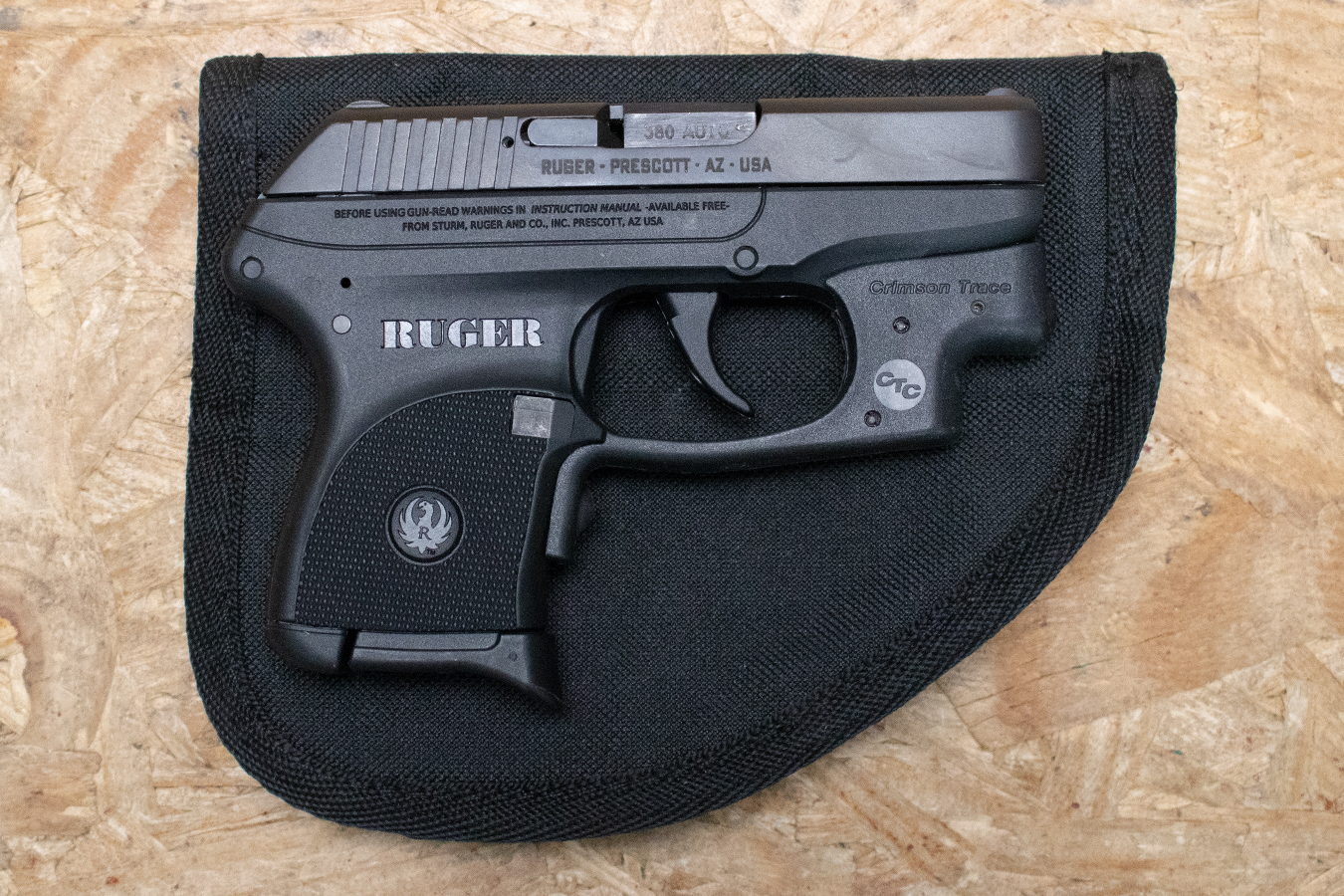 RUGER LCP 380 ACP Police Trade-In Pistol with CT Laser and Soft Case