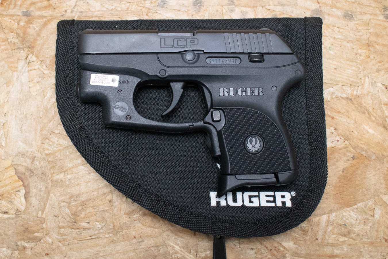 RUGER LCP 380 ACP Police Trade-In Pistol with CT Laser and Soft Case