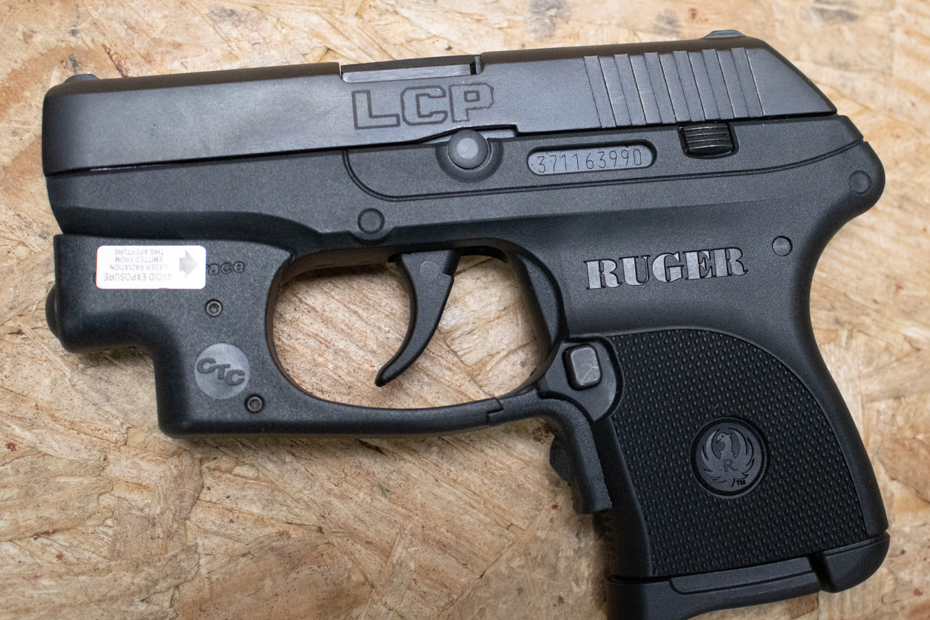 RUGER LCP 380 ACP Police Trade-In Pistol with CT Laser and Soft Case