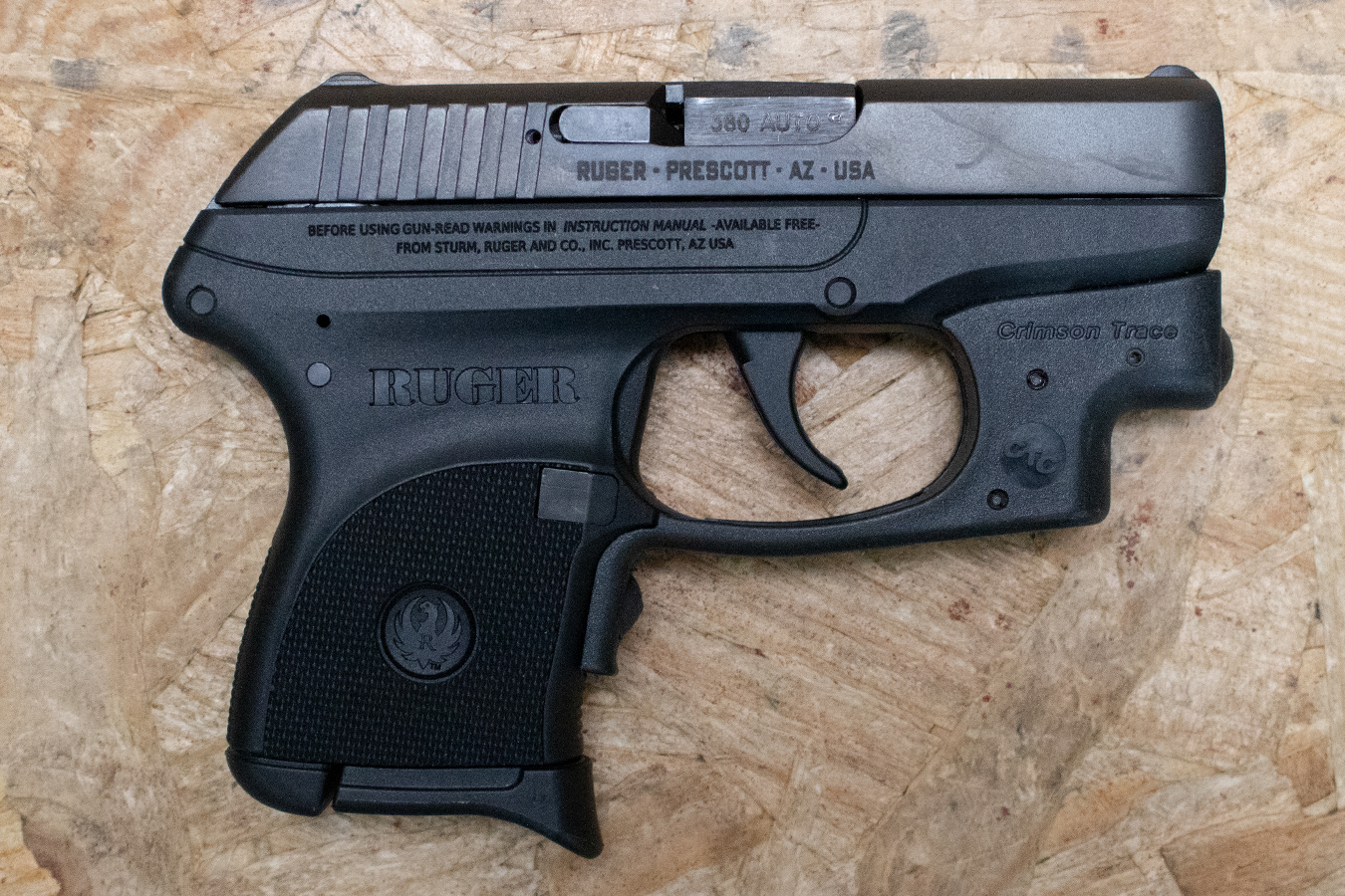 RUGER LCP 380 ACP Police Trade-In Pistol with CT Laser and Soft Case