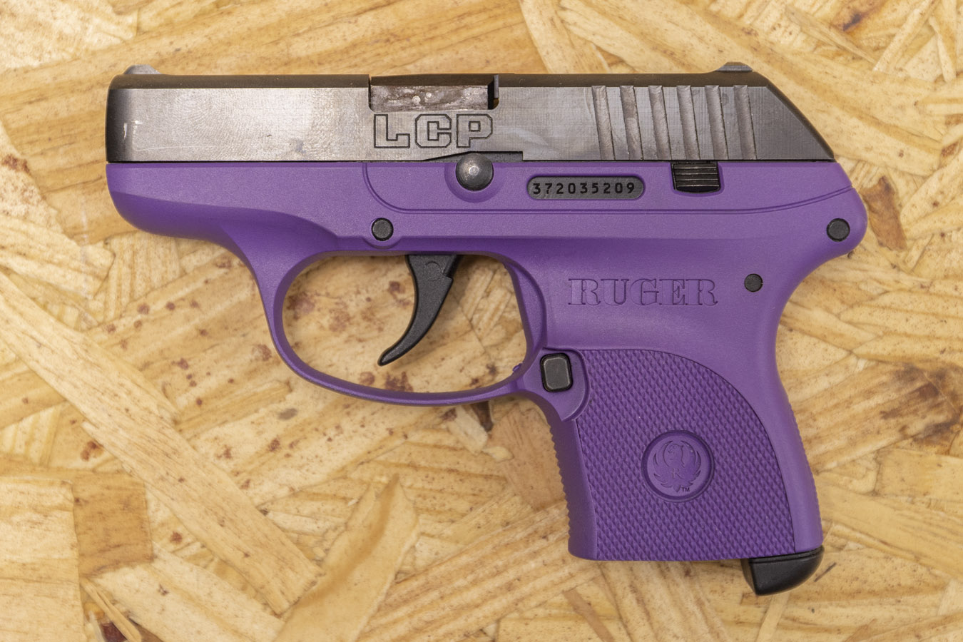 RUGER LCP .380 Auto Police Trade-In Pistol with Purple Frame (Mag Not Included)
