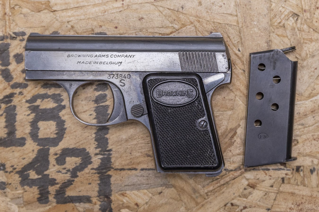 BROWNING FIREARMS Baby Browning .25 Auto Police Trade-In Pistol