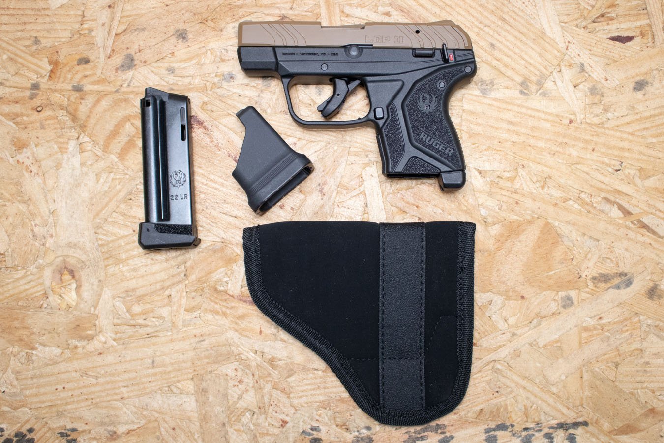 RUGER LCP II 22LR Used Trade-In Pistol w/Brown Slide, Holster, Box