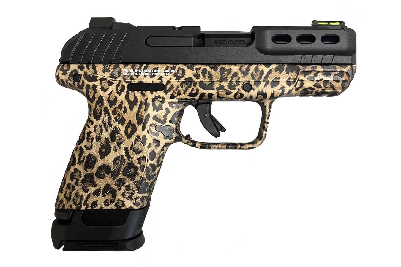 RUGER Security-380 380 ACP Pistol with Leopard Print Frame