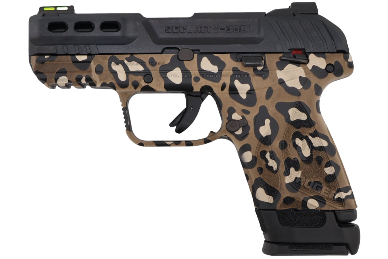 Ruger Security-380 380 ACP Pistol with Leopard Print Frame